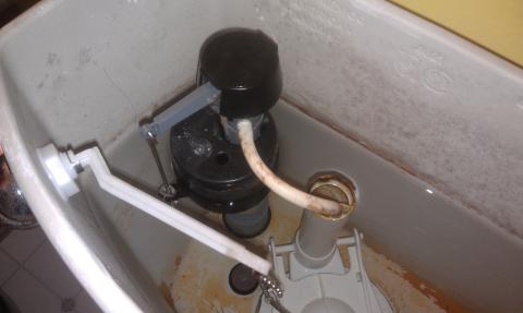 Inside Toilet Tank 
